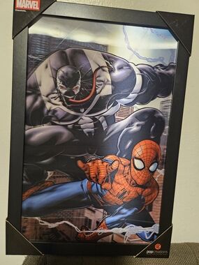Marvel  Spider-Man vs Venom Framed Wall Art 3D